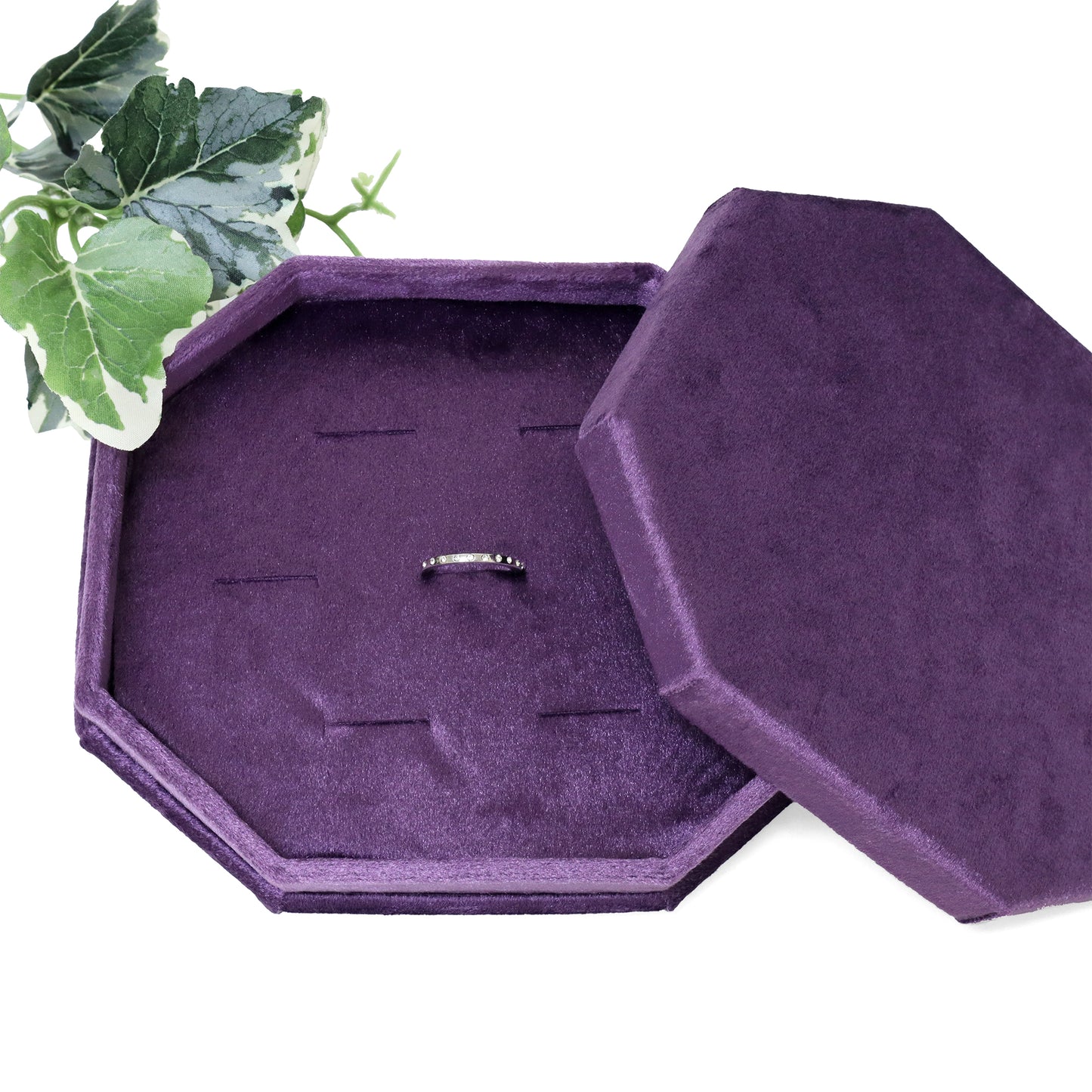 VELVET BOX FOR RING OCTANGLE